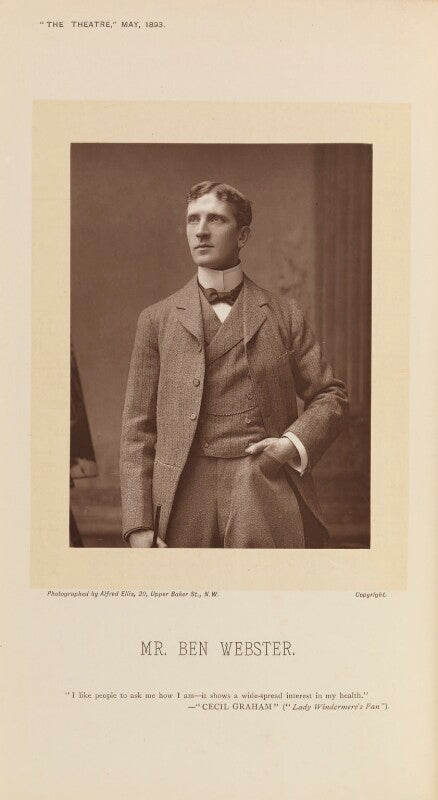 Benjamin webster npg ax28854