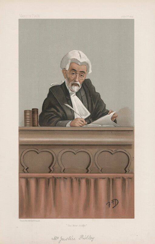 Sir edward ridley ('judges. no. 49.') npg d44862