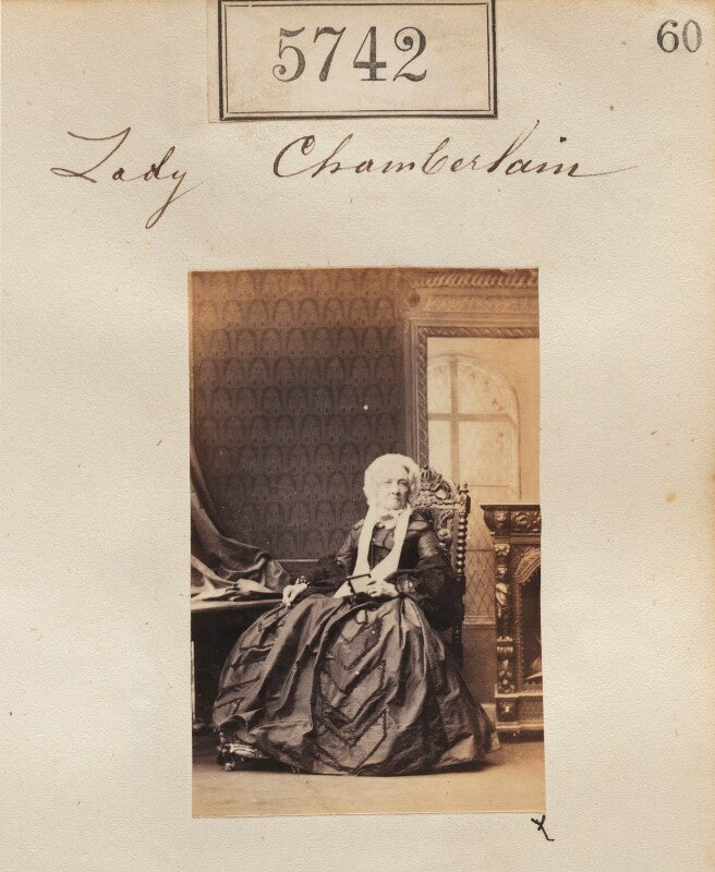 Harriet (née mullen), lady chamberlain npg ax55696