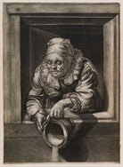 Old Woman Emptying a Chamberpot NPG D11950