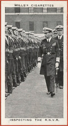 'Inspecting the R.N.V.R.' (King George VI; Unknown sitters) NPG D47309