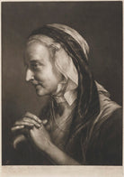 Old woman leaning on crutch NPG D11298