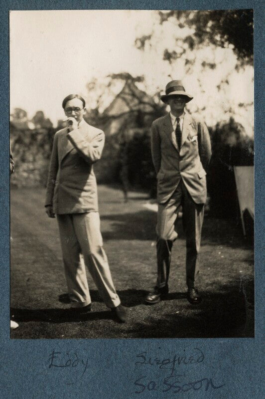 Edward ('eddy') sackville west; siegfried sassoon npg ax142581