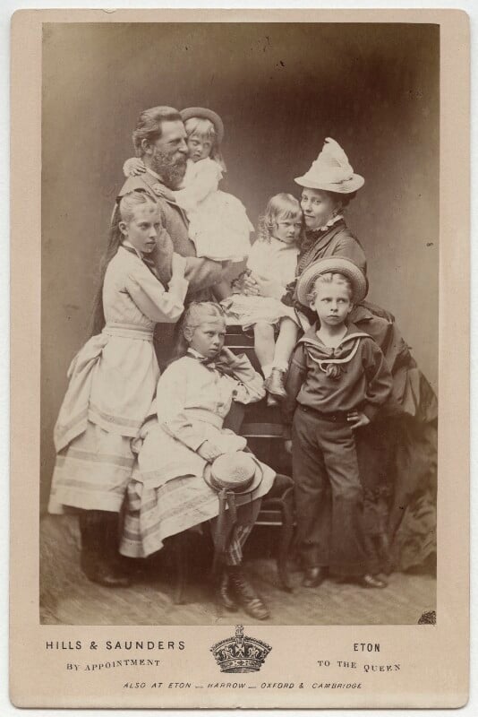 Frederick iii, emperor of germany and king of prussia with his family npg ax5561