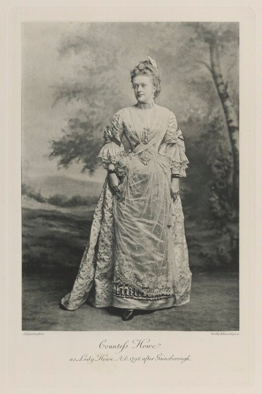 Isabella maria katherine (née anson), countess howe as lady howe, a.d. 1796, after gainsborough npg ax41182