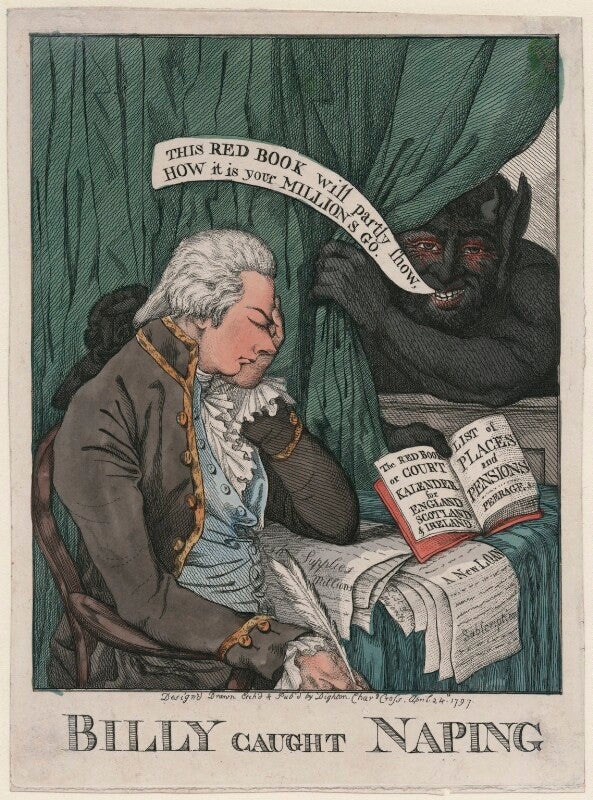 William pitt ('billy caught naping [napping]) npg d47140