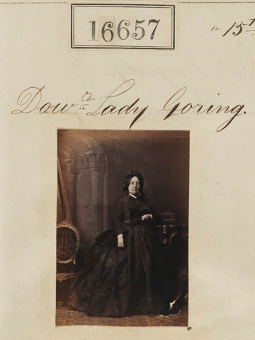 Mary Elizabeth (née Lewis), Lady Goring NPG Ax64558