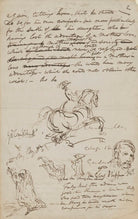 Sketches on seven sheets of MS fragments NPG 4259