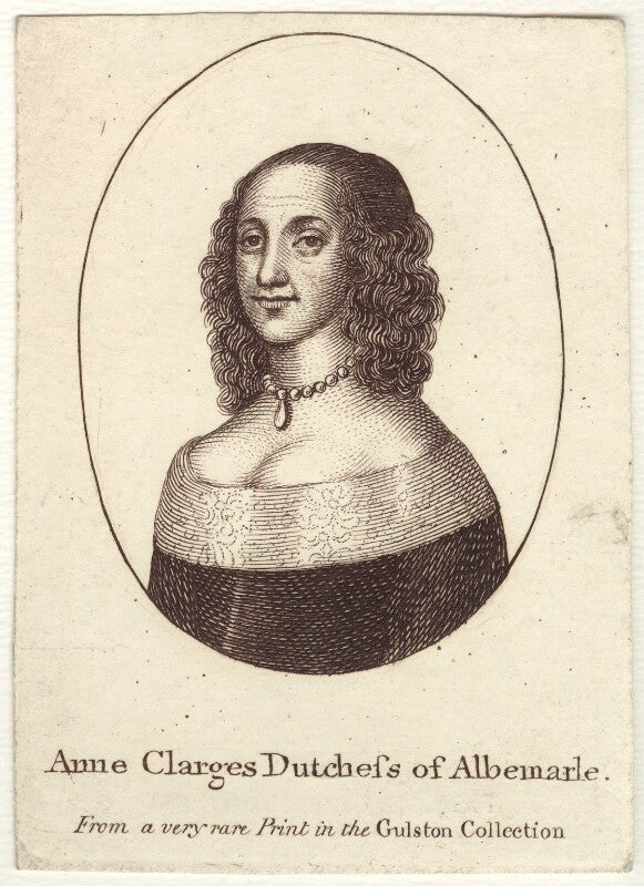 Anne monck (née clarges), duchess of albemarle npg d30490