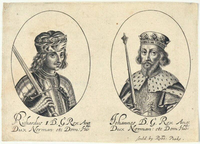 King richard i ('the lionheart'); king john (fictitious portraits) npg d22802