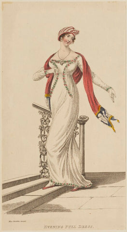 'Evening Full Dress' designed by Miss Blacklin, March 1811 NPG D47549