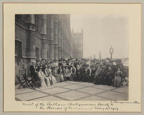 'Visit of the Balham Antiquarian Society to the Houses of Parliament' NPG x128585