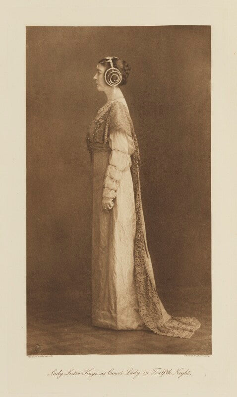 Lady beatrice adeline lister kaye (née pelham clinton) as court lady in 'twelfth night' npg ax135797