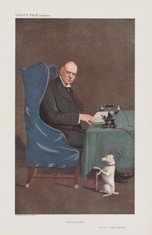 Stephen william buchanan coleridge ('men of the day. no. 1238. "anti vivisection."') npg d45567