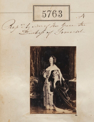 'Reproduction by order of the Duchess of Somerset ' NPG Ax55717