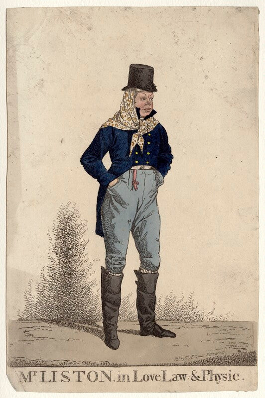 John liston as lubin log in 'love law & physic' npg d34474