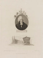 Thomas Martyn with 'View of King's College Chapel, the Public Library and Senate House' NPG D38302