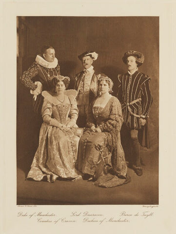 Group in fancy dress for the Shakespeare Memorial National Theatre Ball NPG Ax135782