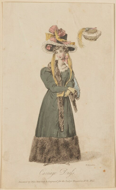 'carriage dress invented by miss pierpoint', november 1827 npg d47592