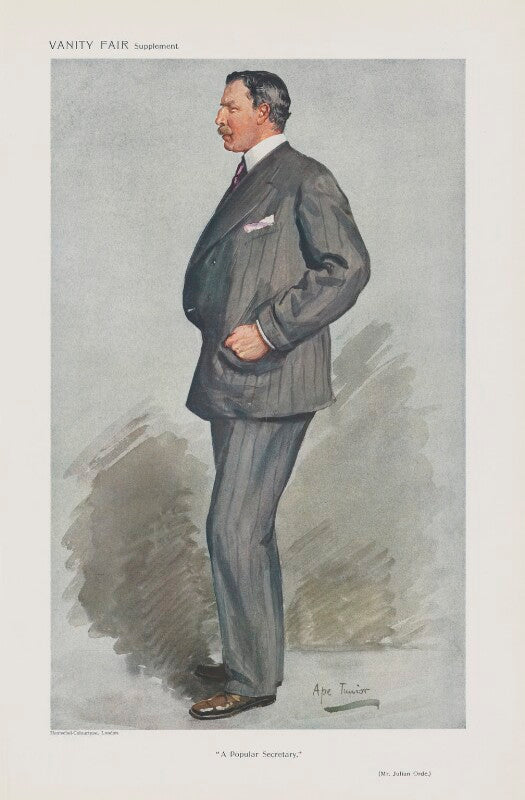 Sir julian walter orde ('men of the day. no. 1271. "a popular secretary."') npg d45601
