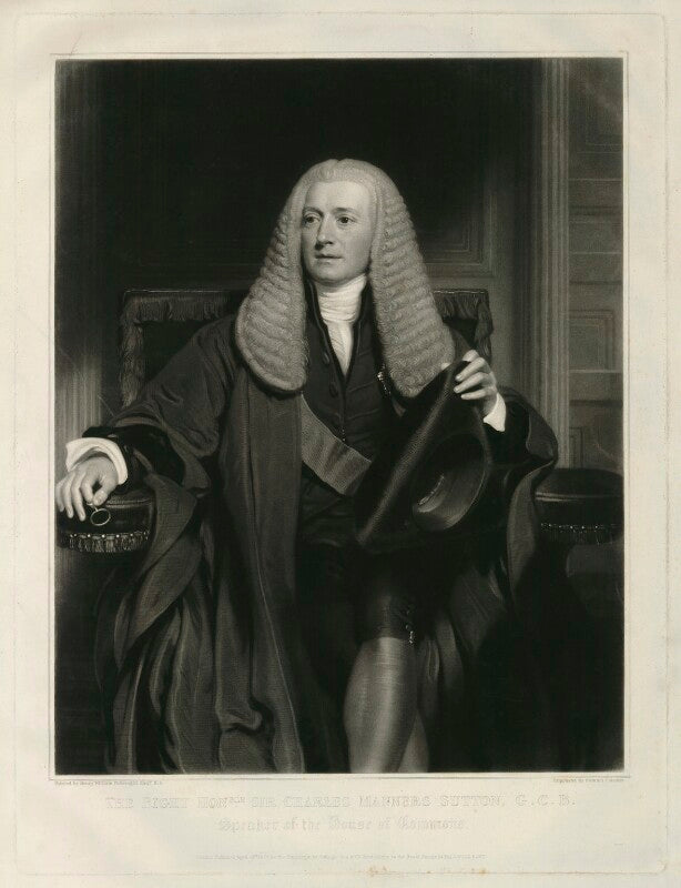 Charles manners sutton, 1st viscount canterbury npg d32593
