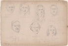 Miss A. Bell and six unknown sitters NPG D23313(40)