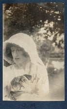 Lady Ottoline Morrell with her pug Soie NPG Ax140807