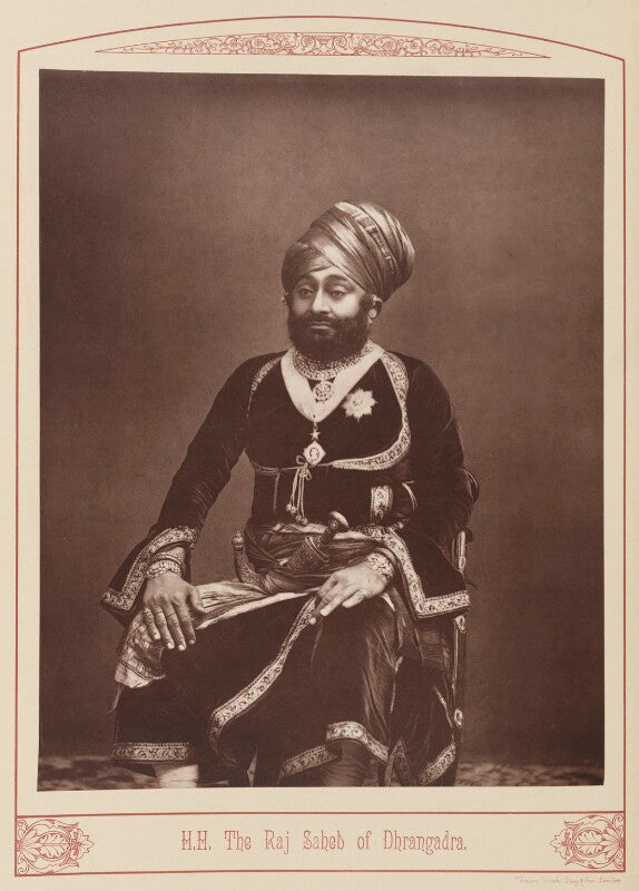 Man singh, raja of dhrangadhra npg ax28678