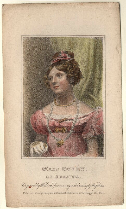 Mary ann povey (mrs knight) as jessica in 'the merchant of venice' npg d8500