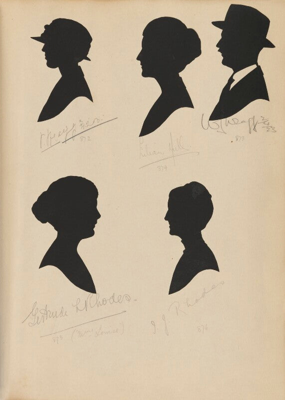 Gertrude l. rhodes; mrs wragg; lilian hull; i.j. rhodes; w.j. wragg npg d46444