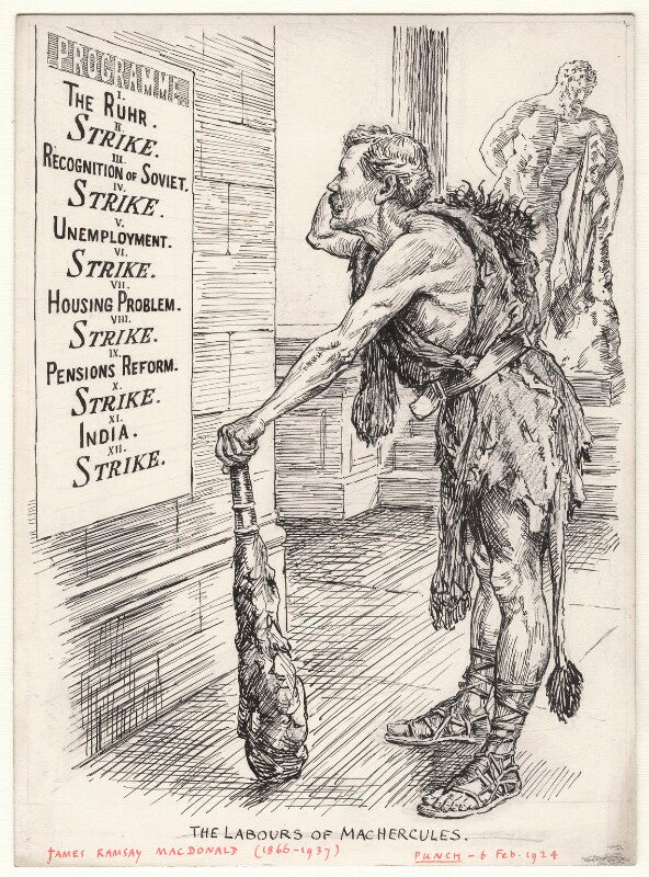 The labours of machercules (ramsay macdonald) npg d9845