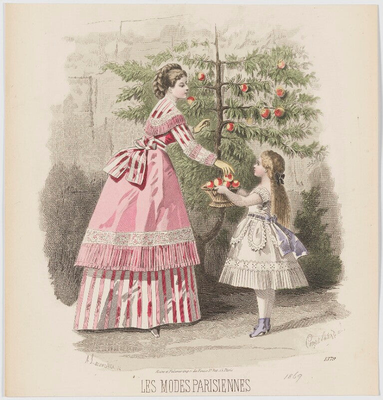 Afternoon dress, 1869 npg d48040