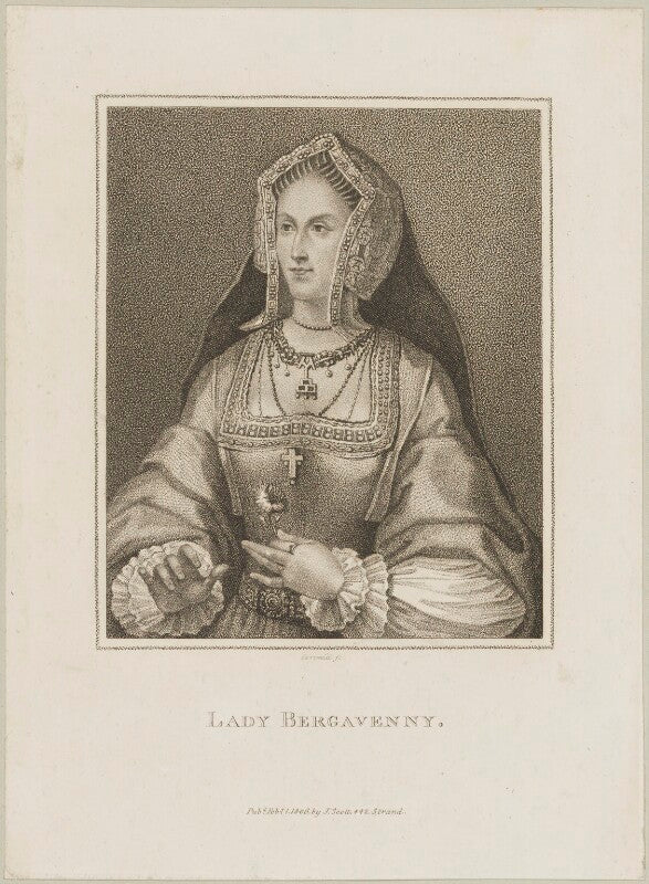 Unknown woman, engraved as joan (née fitzalan), lady bergavenny npg d25593