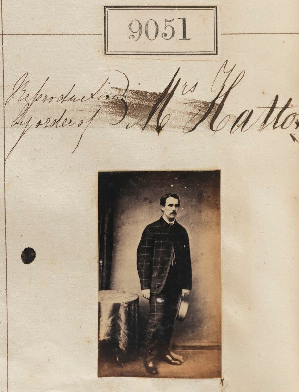 Unknown man ('reproduction by order of mrs hatton') npg ax58874