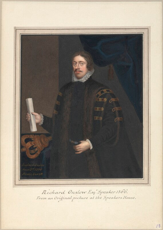 Possibly fictitious portrait of richard onslow npg d23253