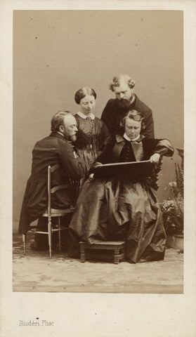 Rosa Bonheur with three unknown sitters NPG Ax17189