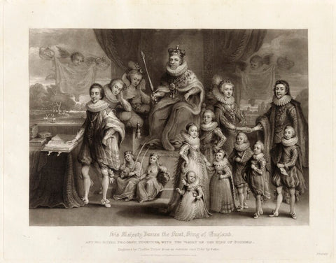 'James I and his royal progeny' NPG D34878