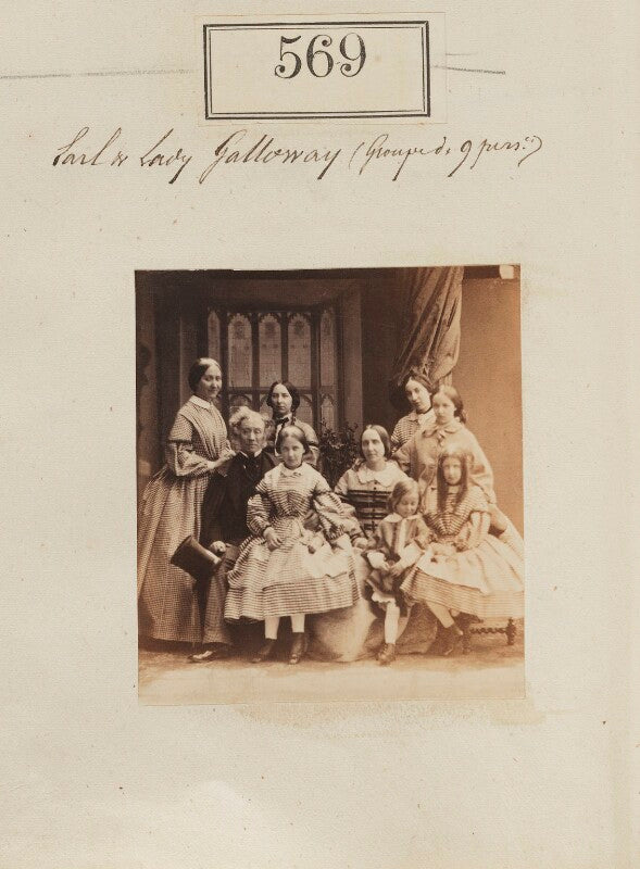Earl and lady galloway with their seven daughters npg ax50257