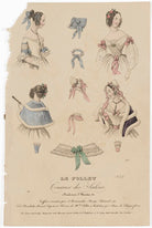 French hair-styles, bonnets and neckwear, February 1838 NPG D47732