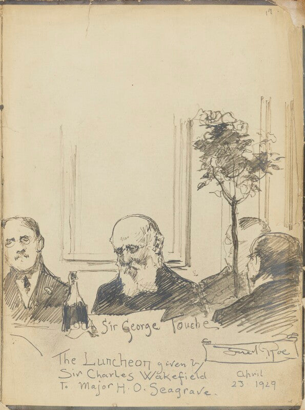 Sir george alexander touche, 1st bt and three unknown men npg d43188