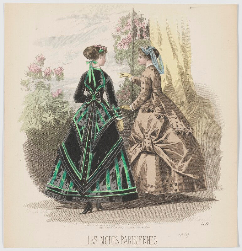 Carriage and visiting dresses, 1869 npg d48036