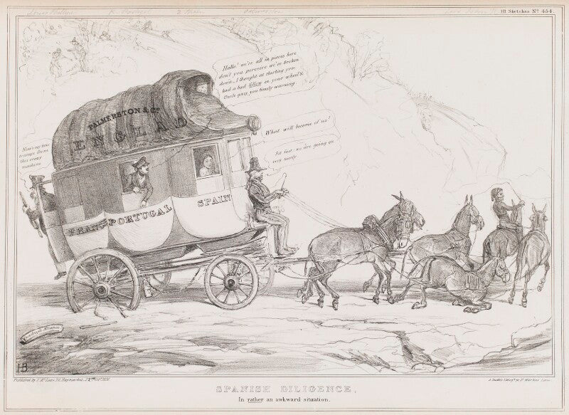 Spanish diligence, in rather an awkward position npg d41388