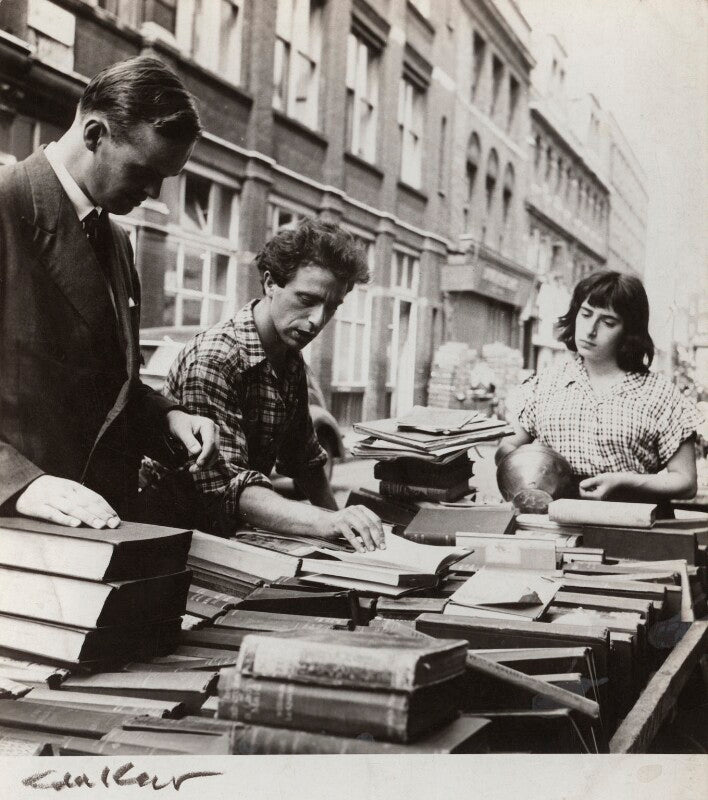 Bernard kops; erica kops (née gordon) and an unknown man npg x134097