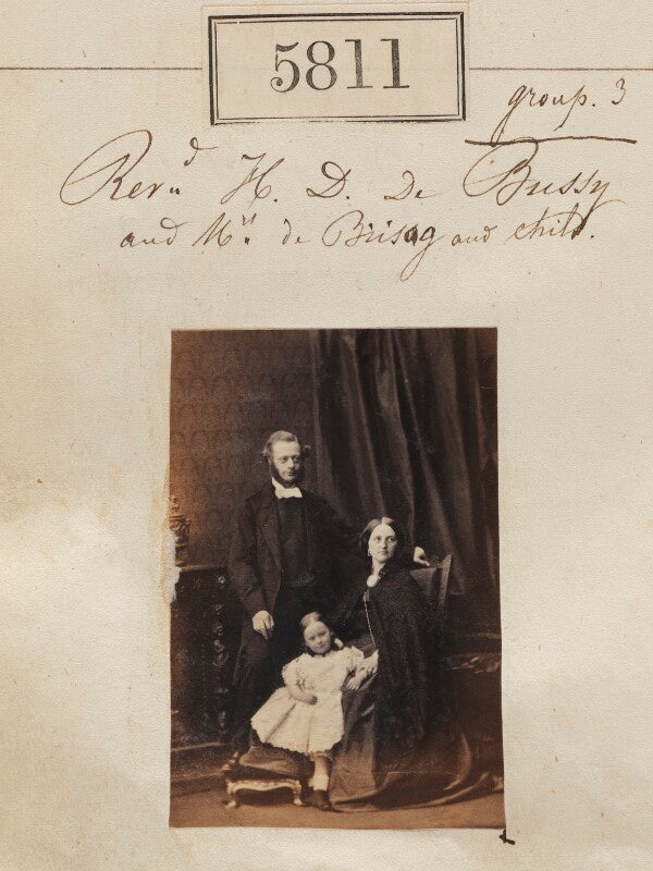 Henry delacour de brisay; jane marguerite de brisay; jane amelia de brisay (née marett) npg ax55765