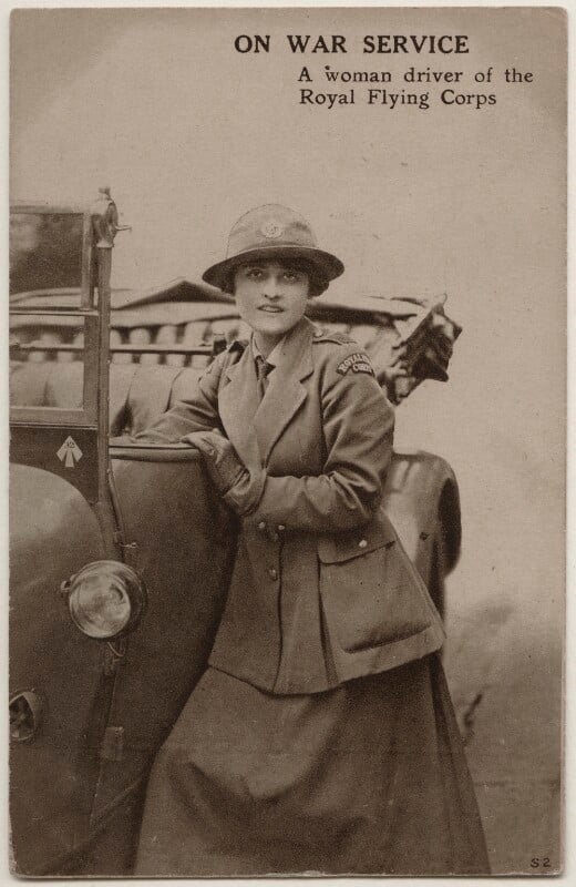 'a woman driver of the royal flying corps' (an unknown woman) npg x198210