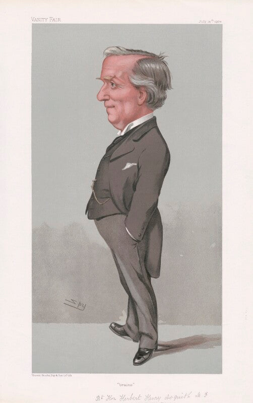 Herbert henry asquith, 1st earl of oxford and asquith ('statesmen. no. 799. "brains"') npg d45231