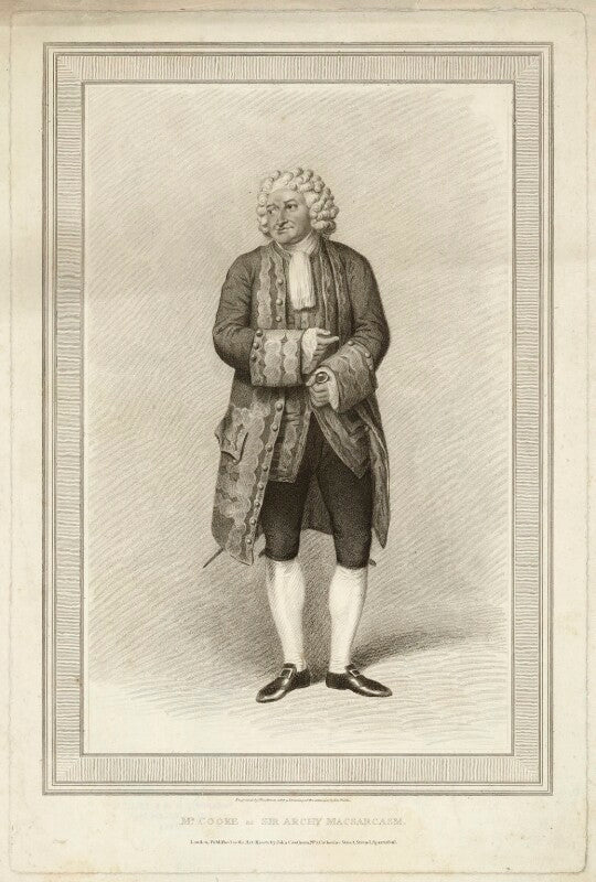 George frederick cooke as sir archy macsarcasm in 'love à la mode' by charles macklin npg d34092