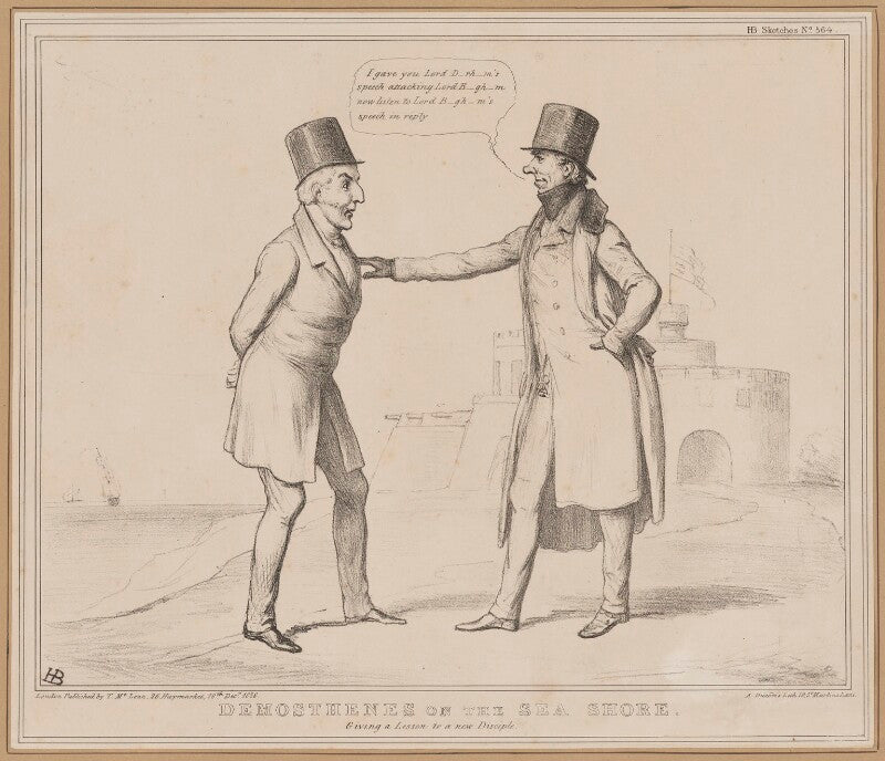 Demosthenes on the sea shore npg d46342