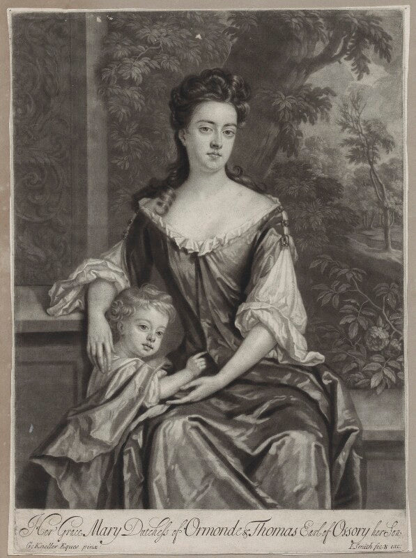 Mary butler (née somerset), duchess of ormonde and her son thomas, earl of ossory npg d31316