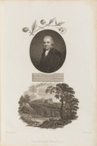 Daniel Rutherford with 'A distant View of Edinburgh' NPG D34337